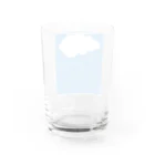 Qの雲と水晶（ブルー） Water Glass :back