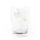 ねずりすSHOPの乗カピバラするマーモットと乗マーラするリス Water Glass :back