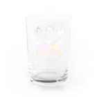 EASEのwaffling 文鳥と部長 80's Remix Water Glass :back