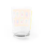 カエルがモチーフの世界にひとつだけのオリジナルデザイングッズのカエルシリーズ Water Glass :back