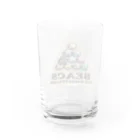 BEACSのピラミッドパグ Water Glass :back