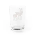 ももよりの立ち鹿 Water Glass :back