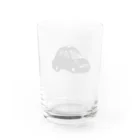 サメ わりとおもいの黒っぽいタクシー Water Glass :back