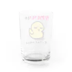 思う屋の可愛いひよこ Water Glass :back