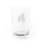 ねこ・ねこの猫影 Water Glass :back