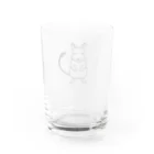 くすのき商店のたちあがりデグー（Black line） Water Glass :back