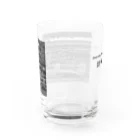 ヴィンテージ鉄道写真グッズの店のD51形蒸気機関車の動輪 （モノクロフォト） Water Glass :back