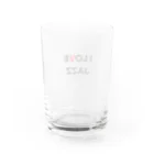 phot&type のI LOVE JAZZ Water Glass :back
