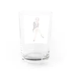 猫　ネコ　ねこの我慢の限界 Water Glass :back