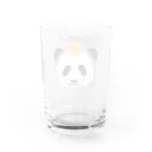 田中ザビエル世界のどうぶつの食いしん坊リアルパンダオレンジ Water Glass :back