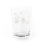 ゆい＠ymemilの白バラ Water Glass :back