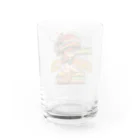 nidan-illustrationの"HUNGRY CLUB" Water Glass :back