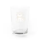 しばじるしデザインのあっあっあきた犬（ニコニコ） Water Glass :back