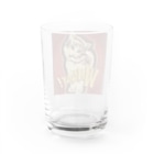 momo_emiのレッド　momo_emi Water Glass :back