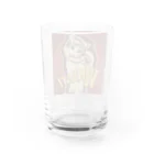 momo_emiのレッド　momo_emi Water Glass :back