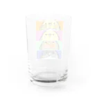 羊毛ことり‎(•ө•)tokoriのインコ ボタン オカメ コザクラ隊 Water Glass :back