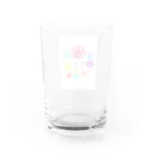 ミカちゃんの部屋⭐︎✴︎make a smile⭐︎✴︎のflower chan(フラワーちゃん) Water Glass :back