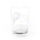 主はぶどうの木の紫のバラ Water Glass :back