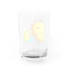 電車太陽ショップの電車太陽＆ムーン君のコップ Water Glass :back