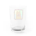 ラッタ商店のドーナツとクマ Water Glass :back