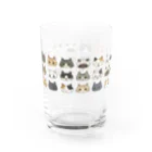 nodokaのねこたくさんグラス Water Glass :back