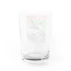 ねこの森でお散歩のシャムミックスちゃん Water Glass :back