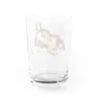 マチュカバーショップの新井英樹ver 獲物を狙うモンにゃん Water Glass :back