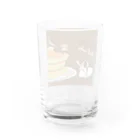 四色アペンド＋のパンケーキホットケーキ Water Glass :back