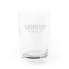mini4goodのmini4goodロゴブラック Water Glass :back
