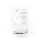 ゆるっとデザインのなつやさい Water Glass :back