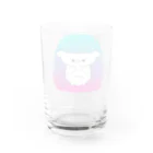 HarikoHarioの警戒するハリネズミ(トロピカル) Water Glass :back