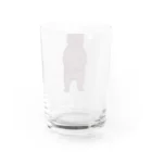 あらぶり屋のあいさつくまさん Water Glass :back