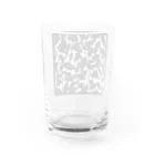 ttt125bの白黒　花　型紙 Water Glass :back