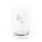 chona shopの黒い横顔3 Water Glass :back