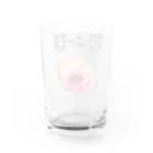 ワン太フルのTシャツ屋さんのぶた君グロッキー Water Glass :back