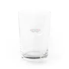 ヒカリアルクの小売店のちょうちょ orange Water Glass :back