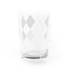 FM Studioの菱形デザイン Water Glass :back