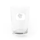 白メガネのクロのほくとくん Water Glass :back