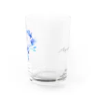 ひのいろ研究室　購買部のアガパンサス：恋の訪れ Water Glass :back