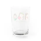 fukunofukuの秋のハリネズミトリオ Water Glass :back