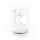 “すずめのおみせ” SUZURI店の米くうか？-ver.1- Water Glass :back
