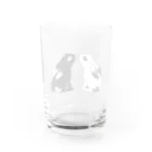 はらぺこCafeの勾玉うさぎさん Water Glass :back