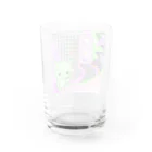 Mieko_KawasakiのWhat is cute? メロンクリーム猫さん Water Glass :back