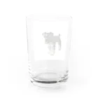 遊のミニチュアシュナウザー Water Glass :back