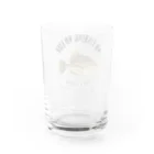 猫と釣り人のKAWAHAGI_EB_2CW Water Glass :back