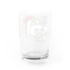 イラスト MONYAAT のCT112 YETI is yeahの家でお茶 Water Glass :back