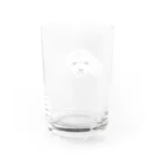 遥ん/犬顔絵　の「保護犬カフェ支援」グッズ プードル Water Glass :back