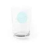 まむらさきのブルー Water Glass :back