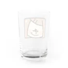 【みるかグッズ②】（SUZURI店）のMini Mil「にやっ…」カラー Water Glass :back