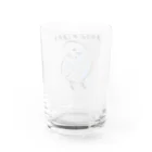 海のサワガニのシンプルセキセイインコ Water Glass :back